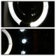Dodge Ram 3500 1994-2002 Black Halo Projector Headlights with LED