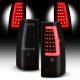 Chevy Silverado 1500HD 2003-2006 Black Smoked LED Tube Tail Lights