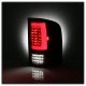 Chevy Silverado 2007-2013 Red and Clear LED Tail Lights