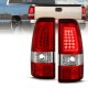 GMC Sierra 1999-2006 Red and Clear LED Tube Tail Lights