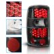 GMC Yukon XL 2000-2006 Black LED Tail Lights