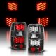 GMC Yukon XL 2000-2006 Black LED Tail Lights