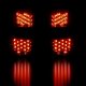 GMC Yukon XL 2000-2006 Black LED Tail Lights