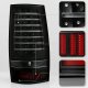 Chevy Suburban 2007-2014 Black LED Tail Lights
