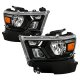 Dodge Ram 1500 2019-2023 Black Halogen Headlights