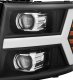 Chevy Silverado 2007-2013 Black Projector Headlights LED DRL Dynamic Signal Activation
