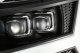 Chevy Silverado 2007-2013 Glossy Black LED Quad Projector Headlights DRL Dynamic Signal Activation