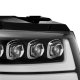 Chevy Tahoe 2007-2014 Glossy Black LED Quad Projector Headlights DRL Dynamic Signal Activation