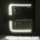 Ford F550 Super Duty 2011-2016 Glossy Black Smoked Projector Headlights LED DRL Dynamic Signal