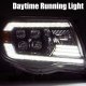 Toyota Tacoma 2005-2011 Black LED Quad Projector Headlights DRL Signal Activation