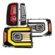 GMC Sierra Denali 2007-2013 Black Projector Headlights DRL Dynamic Signal LED Tail Lights
