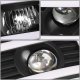 GMC Sierra 2500HD 2007-2014 Black Dual LED DRL Projector Headlights