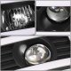 GMC Sierra 3500HD 2007-2014 Black Dual LED DRL Projector Headlights