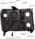 GMC Sierra 2500HD 2007-2014 Black Dual LED DRL Projector Headlights