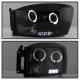 Dodge Ram 3500 2006-2009 Black Smoked Halo Projector Headlights with LED