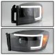 Dodge Ram 3500 2006-2009 Black LED Tube Projector Headlights