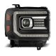 GMC Sierra 1500 2014-2015 Black Projector Headlights LED DRL Dynamic Signal Activation