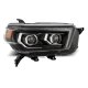 Toyota 4Runner 2010-2013 Black LED Projector Headlights DRL Dynamic Signal Activation