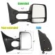 Nissan Frontier 2005-2018 Chrome Towing Mirrors Power Heated