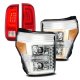 Ford F350 Super Duty 2011-2016 DRL Dynamic Signal Projector Headlights LED Tail Lights