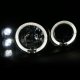 GMC Sierra 1999-2006 Black Halo Projector Headlights with LED