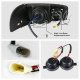 GMC Sierra 1999-2006 Black Halo Projector Headlights with LED