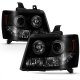 Chevy Tahoe 2007-2014 Black Smoked Projector Headlights