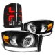 2006 Dodge Ram Black Tube DRL Headlights Custom LED Tail Lights