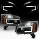 Nissan Titan 2004-2015 Black Projector Headlights Tube