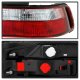 Acura Integra Coupe 1990-1993 Red and Clear Euro Tail Lights