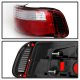 Acura Integra Coupe 1990-1993 Red and Clear Euro Tail Lights