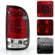 Toyota Tacoma 1995-2000 Red and Clear LED Tail Lights