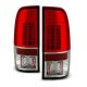 Ford F250 Super Duty 2008-2014 Red and Clear LED Tail Lights
