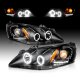 Pontiac G6 2005-2010 Projector Headlights Black Halo LED