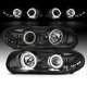 Chevy Camaro 1998-2002 Black Projector Headlights Halo and LED