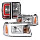 Ford Ranger 2001-2011 LED DRL Headlights Clear Tail Lights