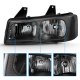 Chevy Express 2003-2017 Black Euro Headlights