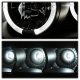 Ford F450 Super Duty 2008-2010 Black Dual Halo Projector Headlights