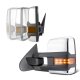 Dodge Ram 1500 2009-2018 Chrome Power Fold Tow Mirrors LED Lights