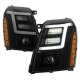 Cadillac Escalade 2007-2014 Black Smoked Projector Headlights