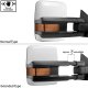 Toyota Tundra 2007-2021 White Power Folding Tow Mirrors LED Lights
