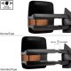 Toyota Sequoia 2008-2020 Glossy Black Power Folding Tow Mirrors LED Lights