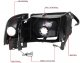 Dodge Ram 2500 1994-2002 Black Smoked Euro Headlights DRL Tube