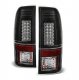 Ford F250 Super Duty 2008-2016 Black LED Tail Lights