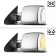 Toyota Sequoia 2008-2021 Chrome Power Folding Tow Mirrors Switchback LED Sequential Signal