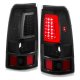 Chevy Silverado 3500 2003-2006 Black Smoked Tube LED Tail Lights