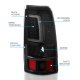 Chevy Silverado 2500HD 2003-2006 Black Smoked Tube LED Tail Lights