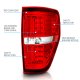 Ford F150 2009-2014 Red and Clear LED Tail Lights