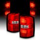GMC Sierra 2014-2018 Red LED Tail Lights
