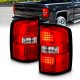 GMC Sierra 2500HD 2015-2018 Red LED Tail Lights